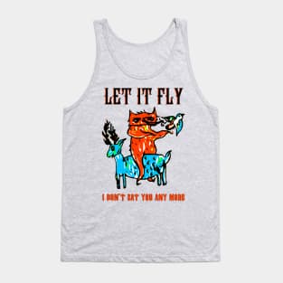 Let it fly vegan print Tank Top